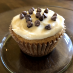 Pumpkin Chocolate Muffin with Maple Cinnamon Cream Cheese Frosting