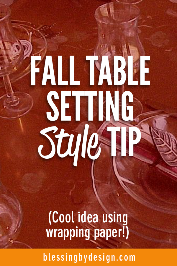 Easy Fall Table Setting