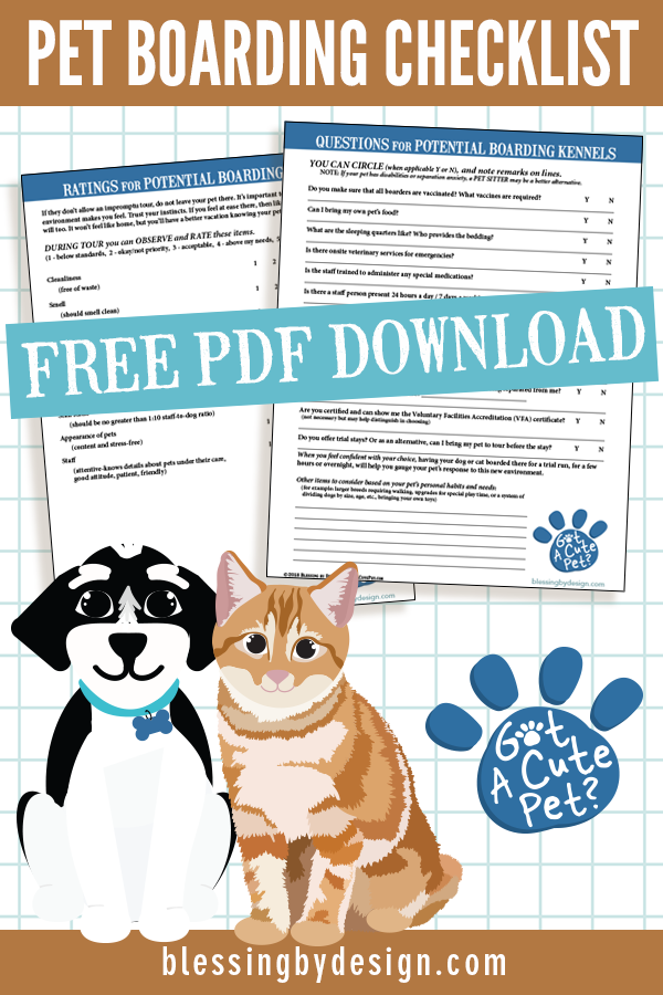 Boarding Kennel Checklist Free Download