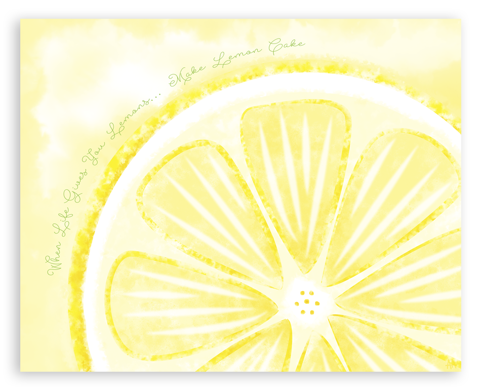 Lemon Art Print for the Kitchen