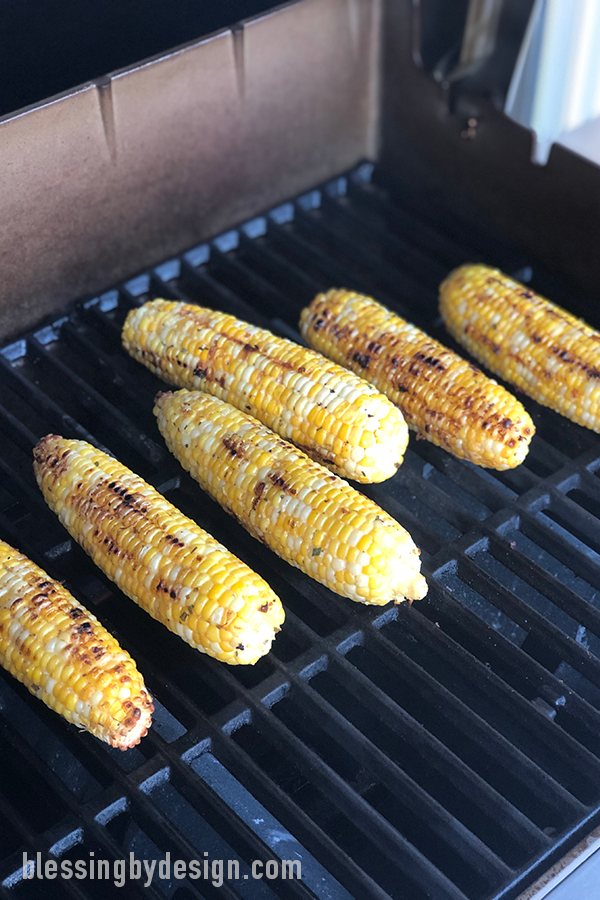 Grilled Corn with herb butter recipe
