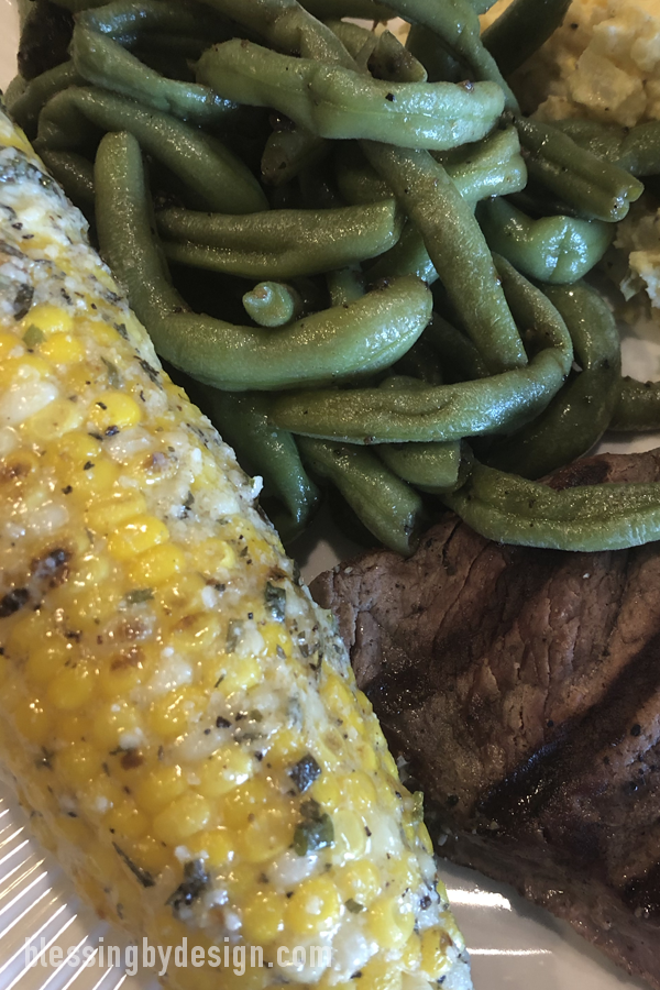 Grilled Corn with herb butter recipe