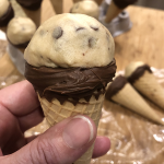 Chocolate Chip Cookie Dough Cone