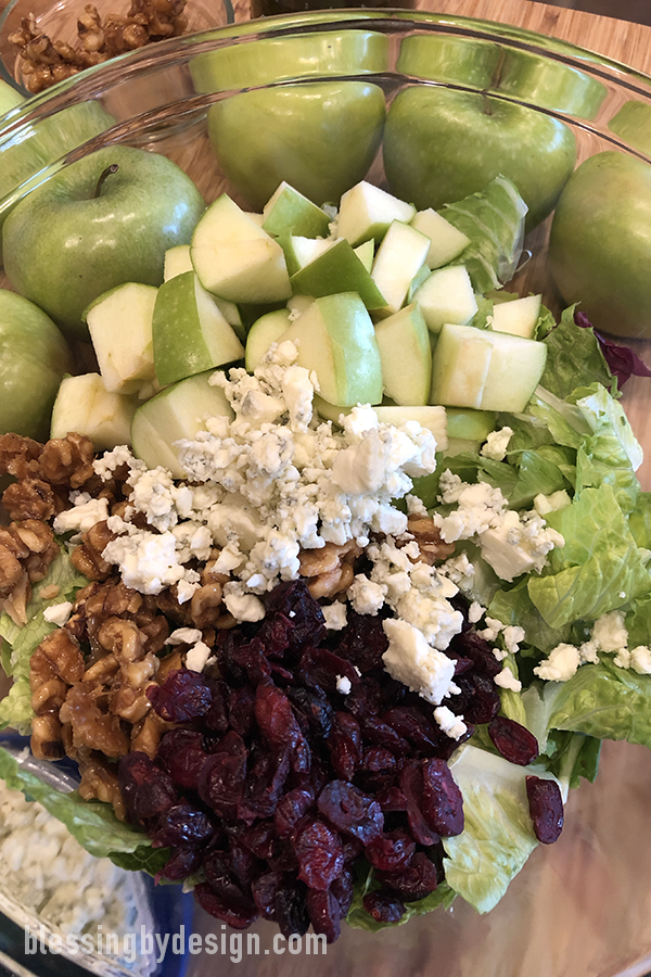 Apple Walnut Cranberry Gorgonzola Salad Recipe