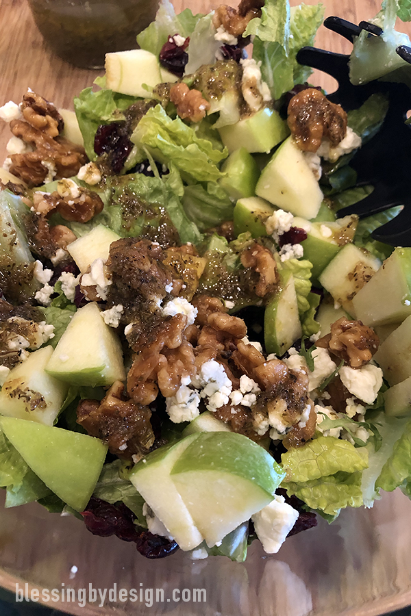 Apple Walnut Cranberry Gorgonzola Salad Recipe