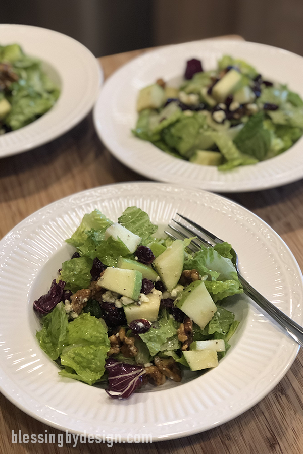 Apple Walnut Cranberry Gorgonzola Salad Recipe