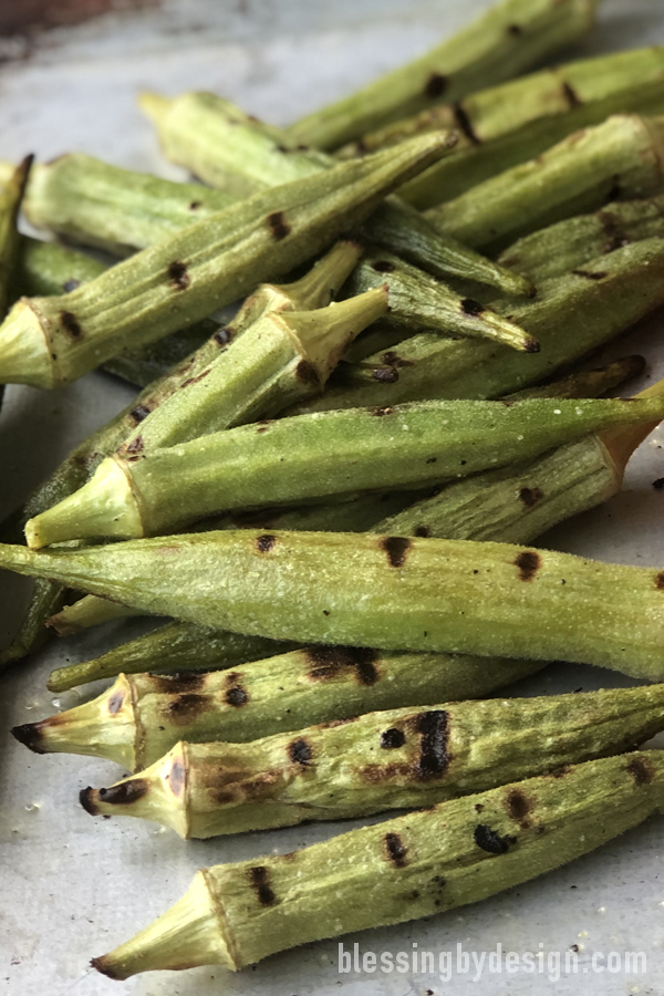 grilled okra