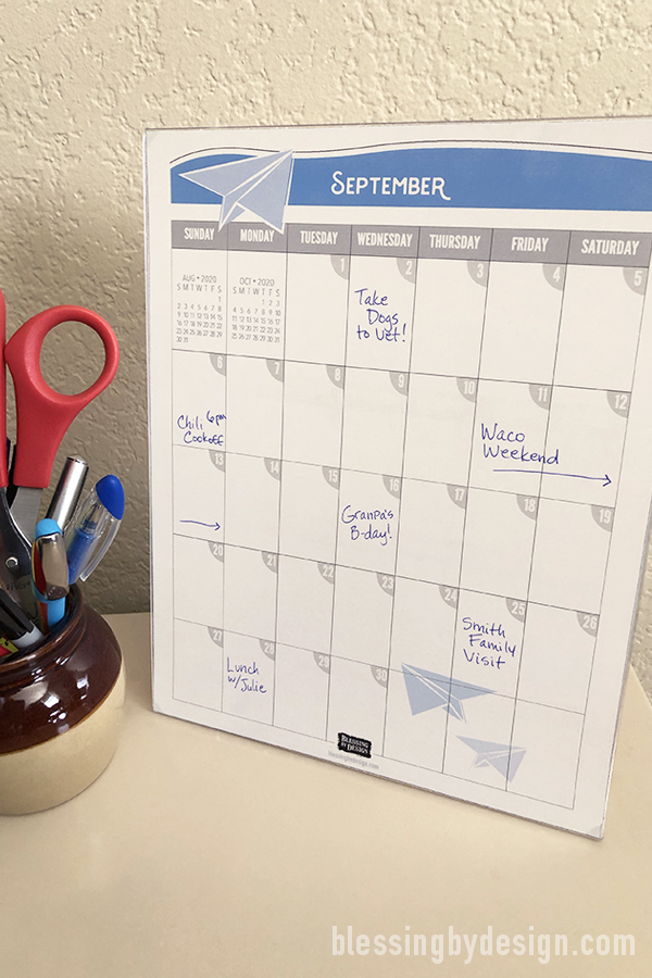 2020 Free Printable Calendar