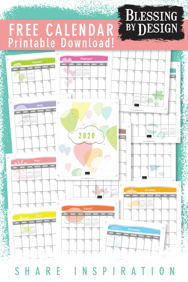 2020 FREE Printable Calendar