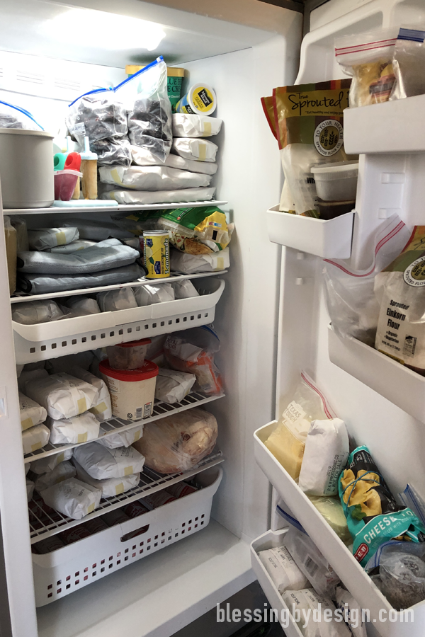 buy meat in bulk and stock a freezer to save money