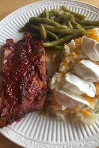barbecue oven pork ribs