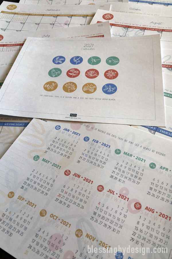 2021 Calendar