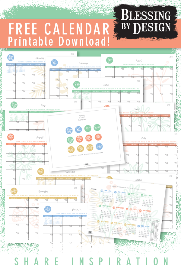 FREE 2021 Printable Calendar