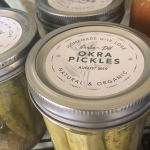 Pickled Okra - Canning Label